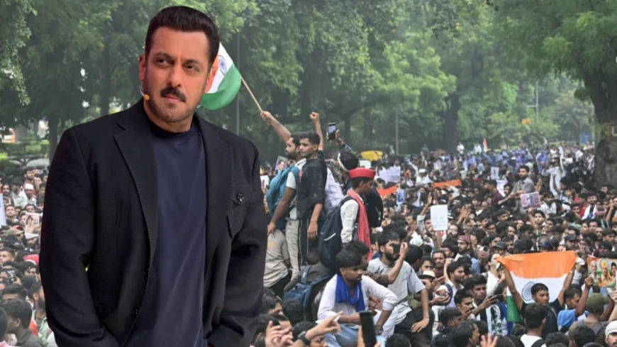অবস্থান বদলের গুঞ্জন,ছাত্রদের বাদ দিয়ে মোদির পক্ষ নিলেন সালমান খান...?